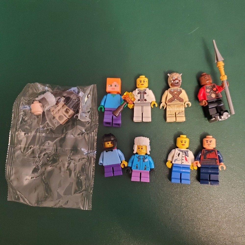 LEGO Minifigures Lot of 9 Star Wars Tusken Raider Minecraft City Toy Figures